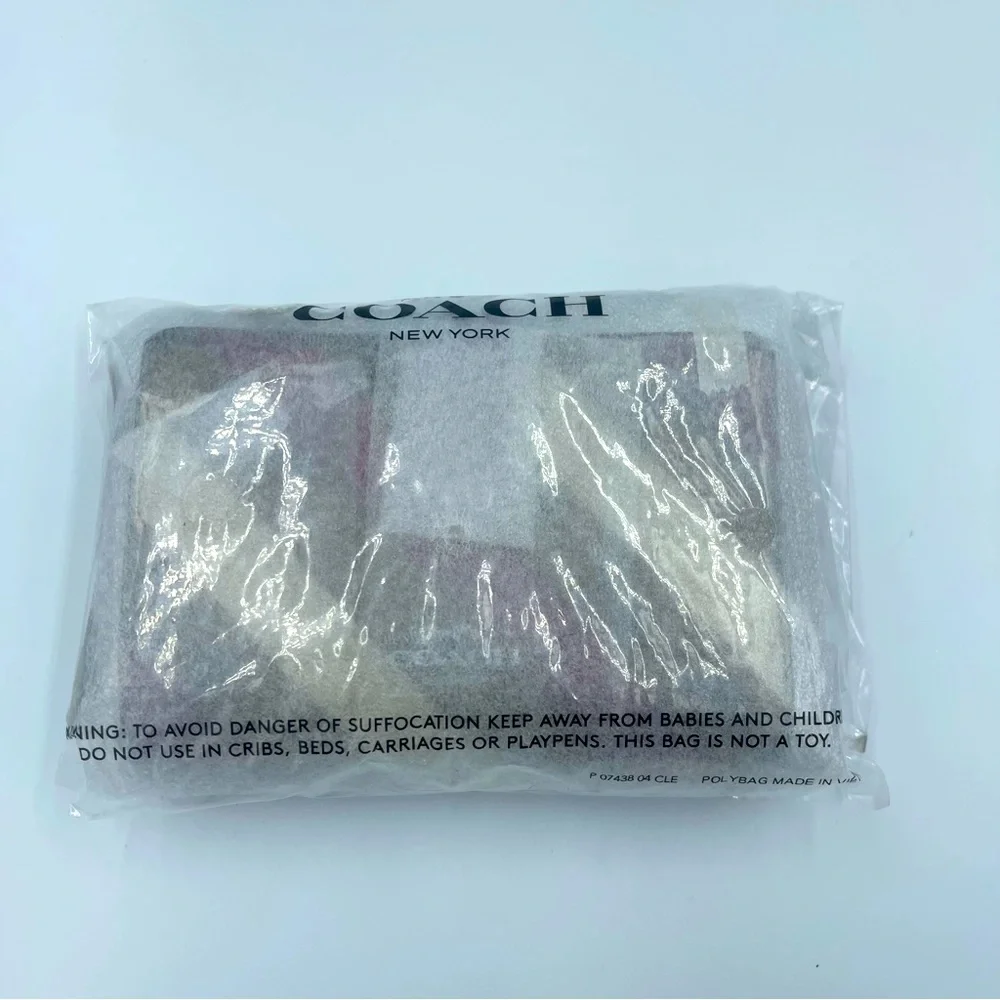 Coach Medium Corner Zip Wallet Signature Canvas NWT - Picture 8 of 10